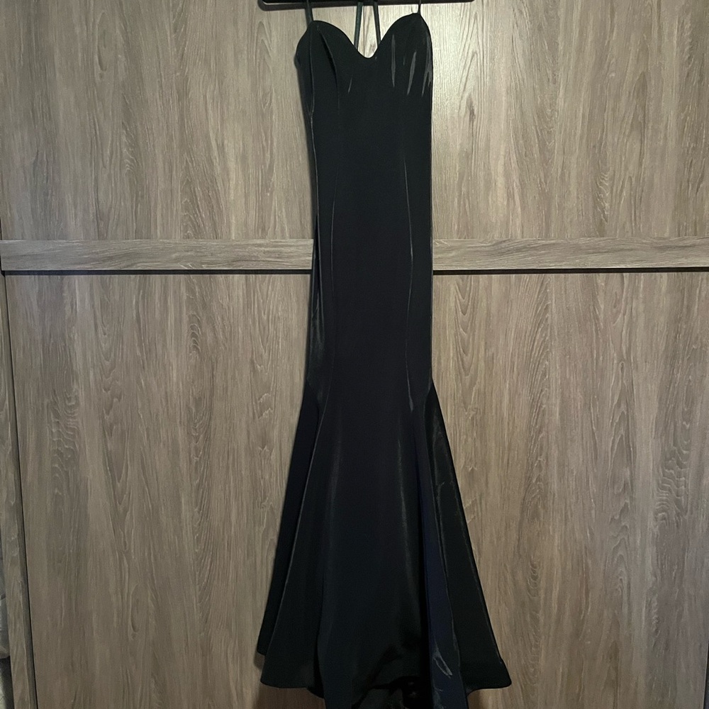 Elegant Dark Green Strapless Evening Dress